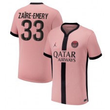 Paris Saint-Germain Warren Zaire-Emery #33 Tredje Tröja 2024-25 Korta ärmar